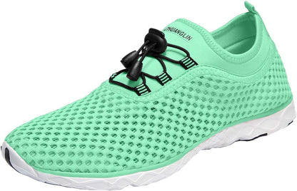 Women'S Quick Drying Aqua Water Shoes,3-Second Drainage & All-Terrain for Swimming,Hiking,Yoga