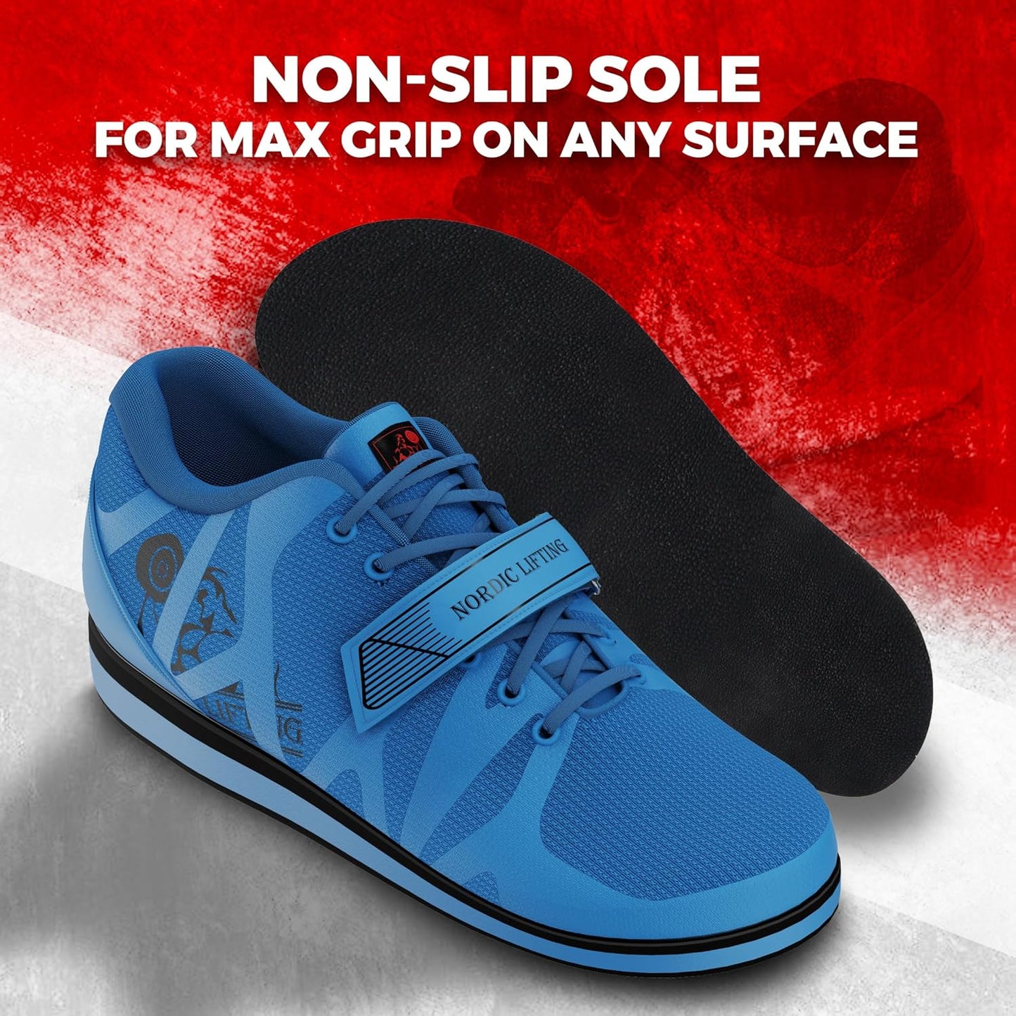 MEGIN Deadlift Shoes – Elevated Heel Gym Footwear for Powerlifting, Weightlifting & Strength Training – Non-Slip Sole Lifting Shoes for Men