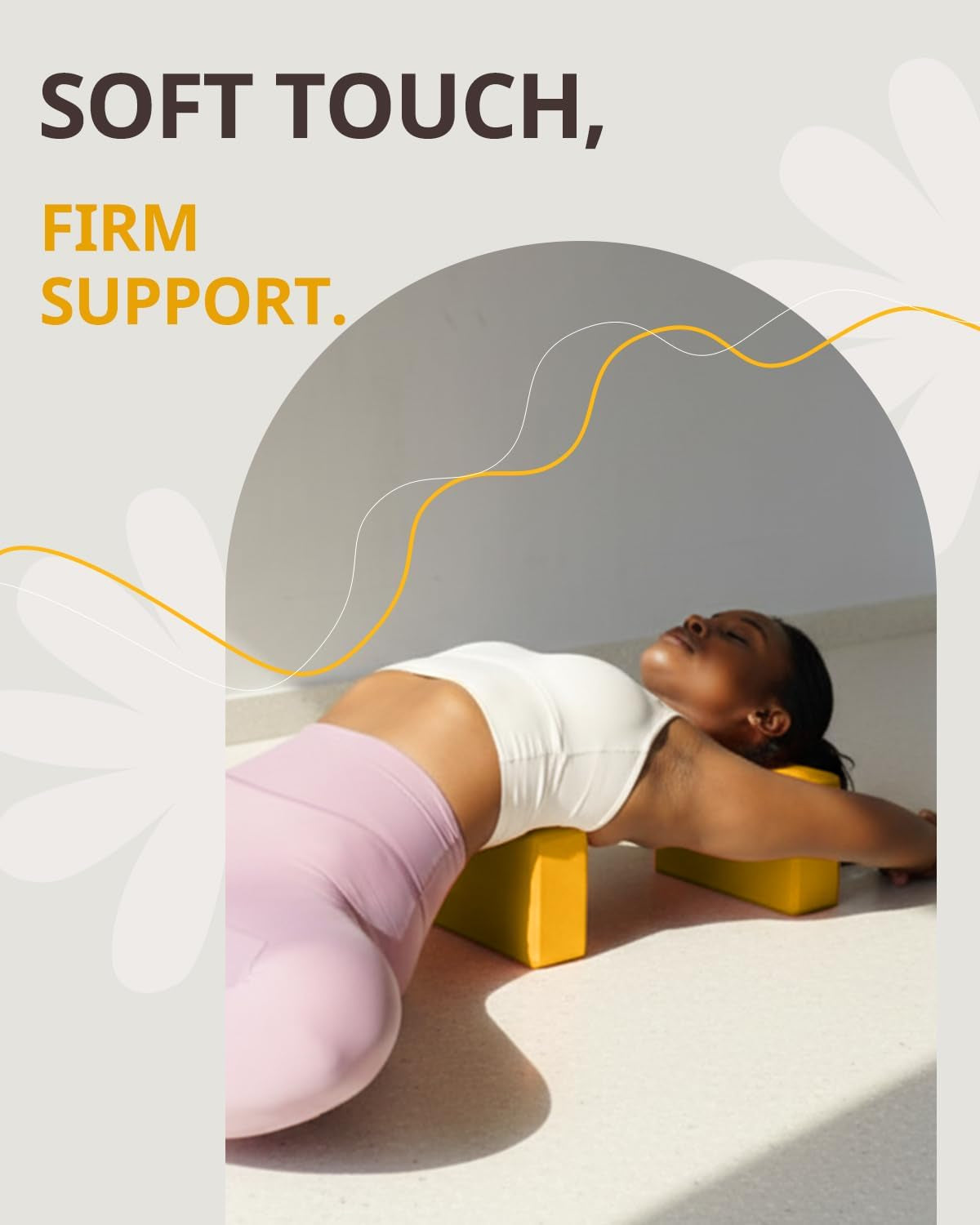 Yoga Blocks 2 Pack, Soft Non-Slip Foam Blocks with Beveled Edges for Alignment and Stretching in Yoga, Pilates, and Dance - Supportive, Lightweight, Odor Resistant, Latex-Free